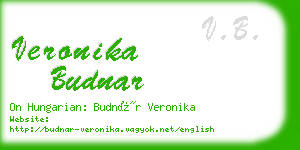 veronika budnar business card